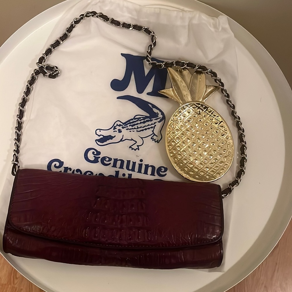 M Genuine Crocodile Skin bag